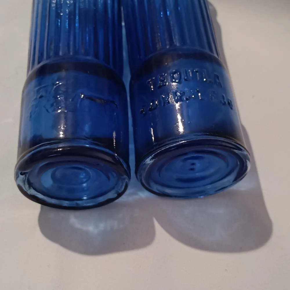 Corralejo Tequila Shot Gun Shell Cobalt Blue Mexican Shot Glasses  2 oz